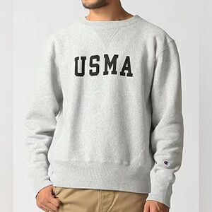 Champion Reverse Weave USMA Sweatshirt Mens Large Grey Crewneck Pullover